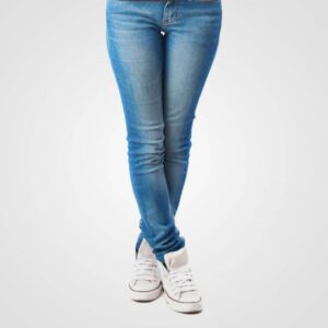 Blue denim jeans